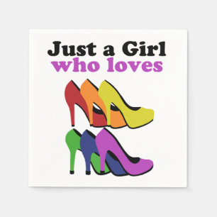 Colorful High Heels   Napkin