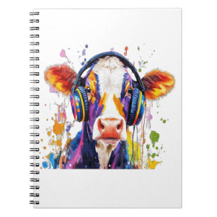 Colorful Highland Cow Notebook