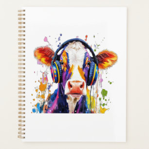 Colorful Highland Cow Planner