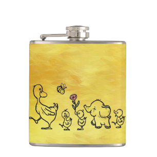 colorful hip flask