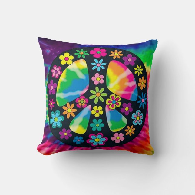 Colorful Hippie Design Cushion (Front)