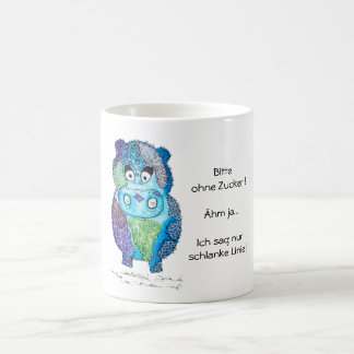 colorful hippopotamus coffee mug