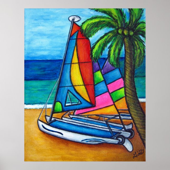 Colorful Hobby Print by Lisa Lorenz (Front)