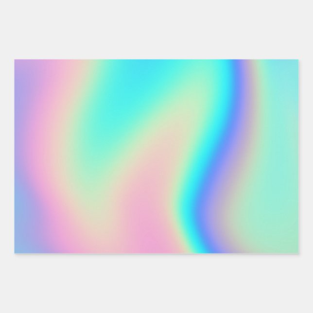 Colorful Holographic Wrapping Paper 2 (Front)