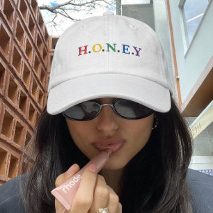 Colorful HONEY Embroidered Baseball Cap