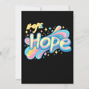 Colorful Hope Graffiti - Y2K Sparkle Aesthetic Invitation
