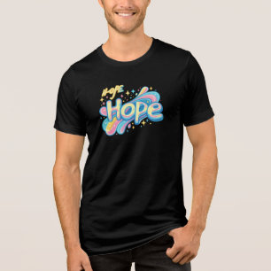 Colorful Hope Graffiti - Y2K Sparkle Aesthetic Tri-Blend Shirt