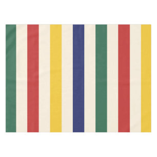 Colorful Horizontal Stripes Tablecloth
