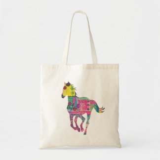 Colorful Horse Tote Bag
