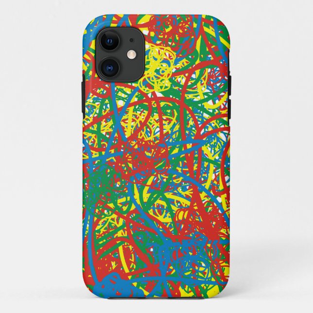 Colorful hot mess blast multi color splash rainbow Case-Mate iPhone case (Back)