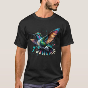 Colorful Hummingbird Bird Lover Bird Watching T-Shirt