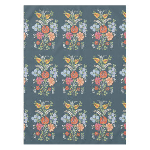 Colorful Hungarian Flowers Tablecloth