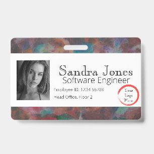 Colorful ID Card (Horizontal) Badge