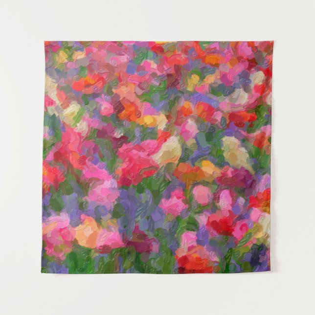 Colorful illustration background with different tu tapestry (Front)