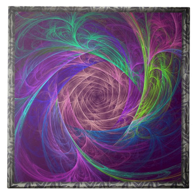 Colorful Infinity Ceramic Tile (Front)