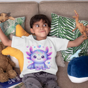 Colorful Iridescent Axolotl Underwater Animal T-Shirt