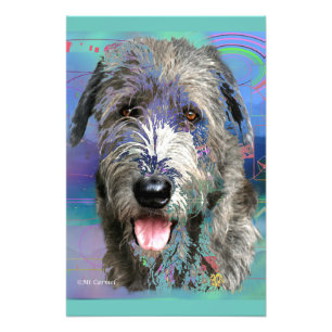 Colorful Irish Wolfhound Artwork Photo Print
