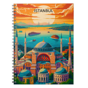 Colorful Istanbul Hagia Sophia Vintage Travel Notebook