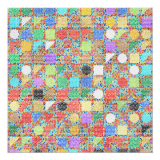 Colorful Jackuard Knitting Pattern Poster