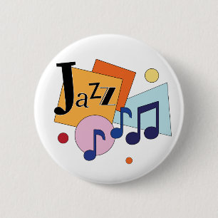Colorful Jazz Modern Art Design 6 Cm Round Badge