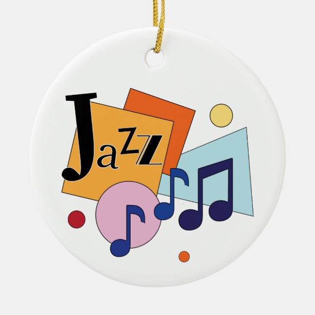 Colorful Jazz Modern Art Design Ceramic Tree Decoration (Front)
