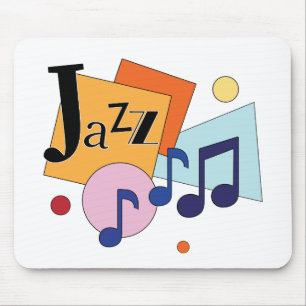 Colorful Jazz Modern Art Design Mouse Mat