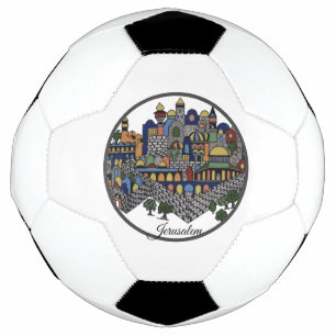 Colorful Jerusalem Ceramic Football