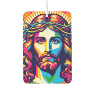 Colorful Jesus air freshener! Car Air Freshener
