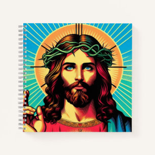 Colorful Jesus notebook! Notebook