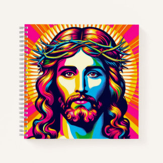 Colorful Jesus notebook! Notebook