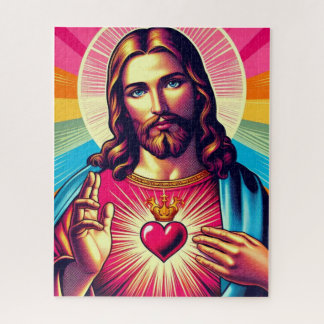 Colorful Jesus puzzle! Jigsaw Puzzle