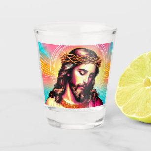 Colorful Jesus shot glasses! Glass