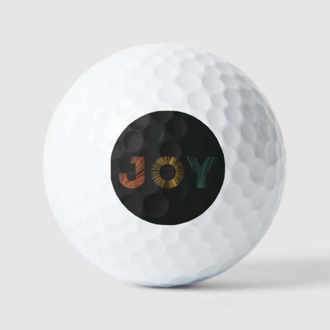 Colorful Joy Golf Balls (Front)