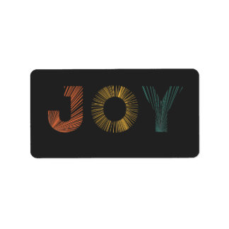 Colorful Joy Label