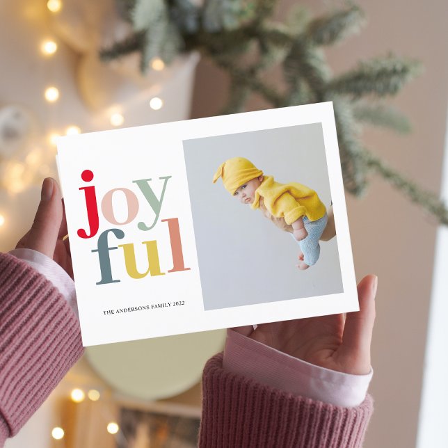 Colorful Joyful And Photo | Happy Holidays Postcard (Creator Uploaded)