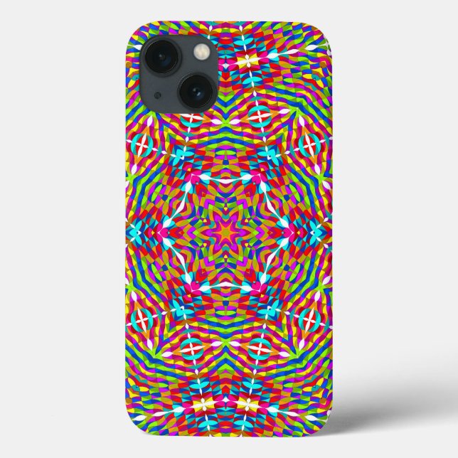Colorful jumble Mandala Case-Mate iPhone Case (Back)