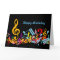 Colorful Jumbled Music Notes Happy Birthday