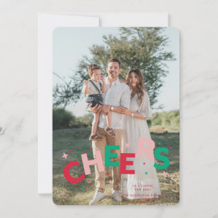 Colorful Jumping Letters Christmas Card