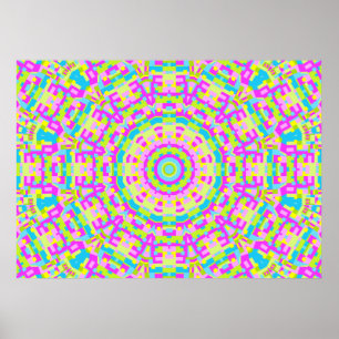 Colorful Kaleidoscope 03 Poster