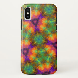 Colorful Kaleidoscope Geometric Pattern iPhone X Case