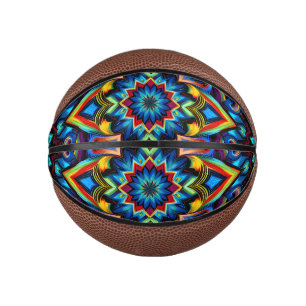 Colorful Kaleidoscope Mandala Design Mug, pillow Mini Basketball
