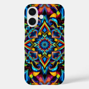 Colorful Kaleidoscope Mandala iPhone 14 Funda 16 Case