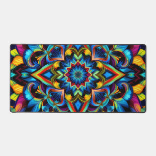 Colorful Kaleidoscope Mandala iPhone 14 Funda Desk Mat