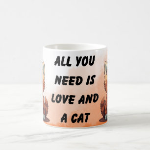 Colorful Kawaii cute Cat Pattern for Cat Lovers Co Coffee Mug