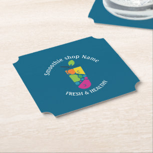 Colorful Kawaii Sweet yogurt Smoothies fruit Juice Paper Coaster