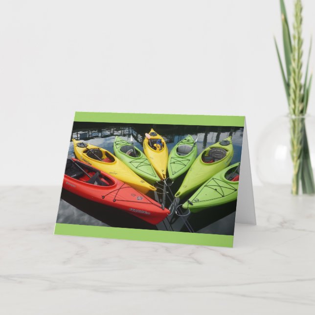 Colorful Kayaks Card (Front)