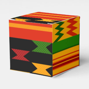 Colorful Kente Favor Box