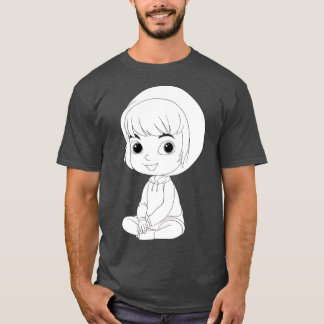 colorful kid character vector illustration friend T-Shirt