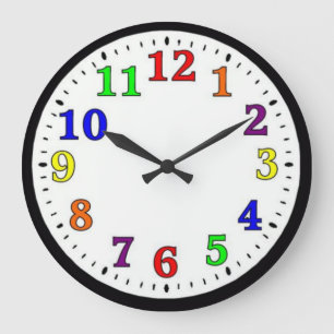 Colorful Kids Large Clock