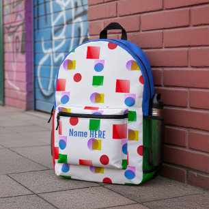 Colorful Kids School Printed Backpack
